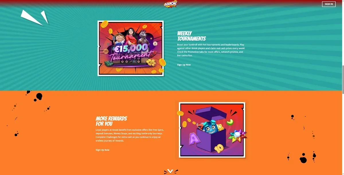 Amok Casino screenshot